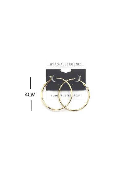 FASHION METAL HOOP 40MM EARRING