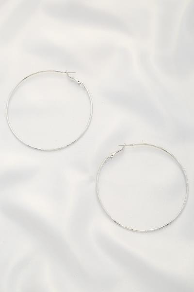 FASHION METAL HOOP 70MM EARRING