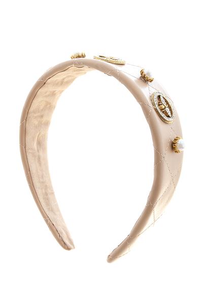 FASHION SMOOTH BUG RHINESTONE PEARL DESIGN HAIR HEADBAND