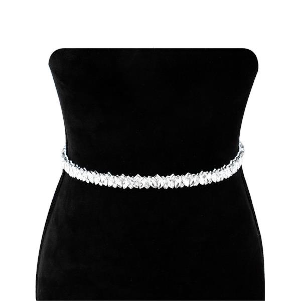FASHION MINI MULTI CRYSTAL PATTERN HANDMADE BELT & HEADBAND