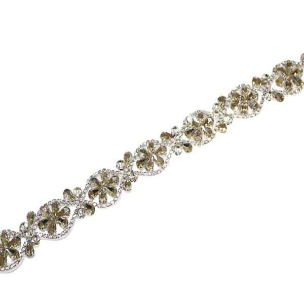 CRYSTAL BRIAL SASH 2 IN 1 HEADBAND BELT