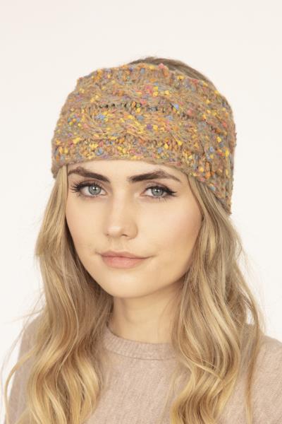 CONFETTI CABLE KNIT HEADWRAP