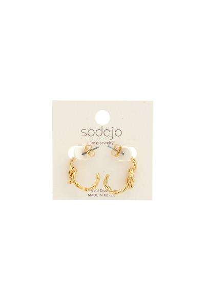 SODAJO TWISTED KNOT EARRING