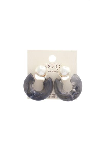 SODAJO Acetate Pearl Earring