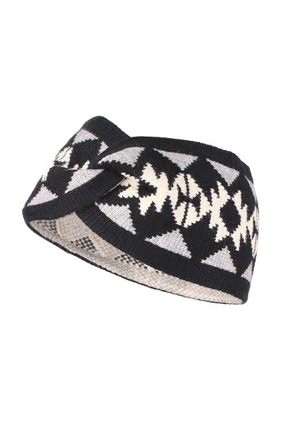 Western Pattern Knit Headband