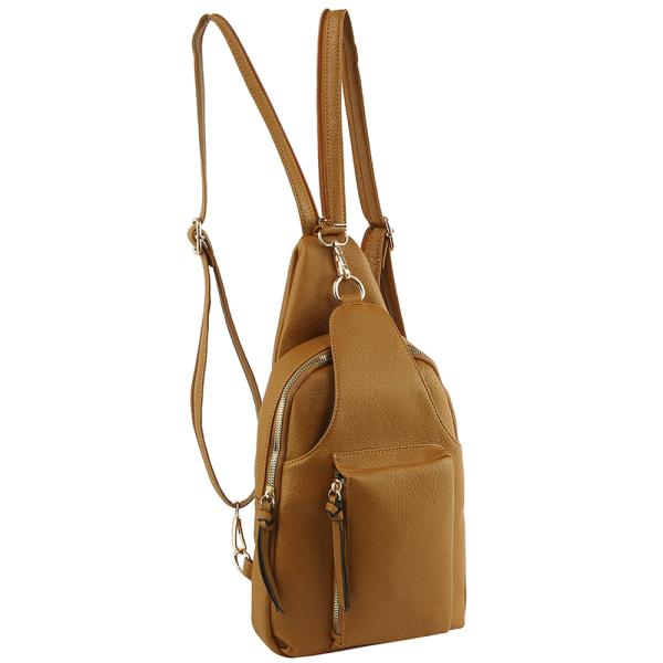 Smooth Design Zipper Backpack