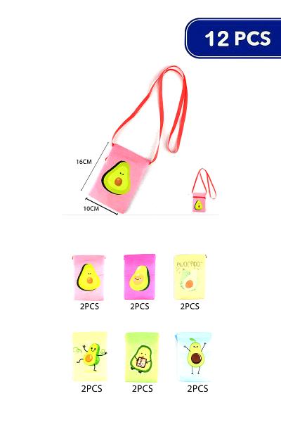 Avocado Cute Print Crossbody Bag (12 Units)