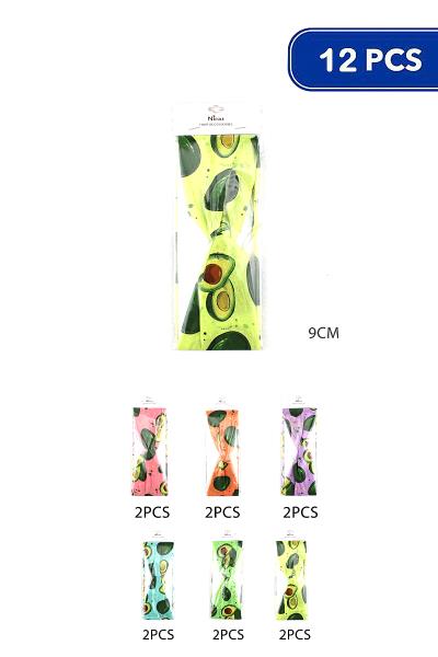 Avocado Print Knot Hair Headband (12 Units)