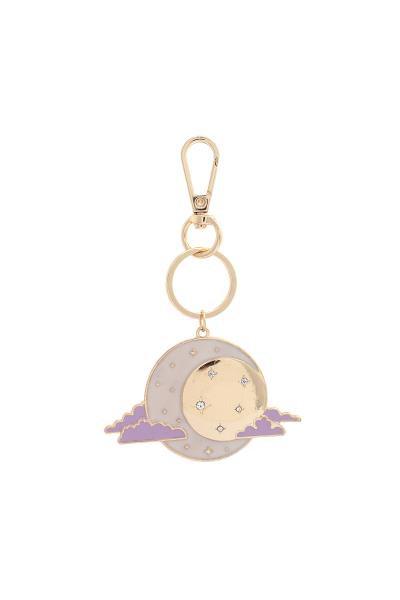MOON CLOUDS METAL KEYCHAIN