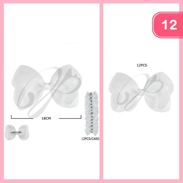 Ribbon Hair Bow (12 Units)