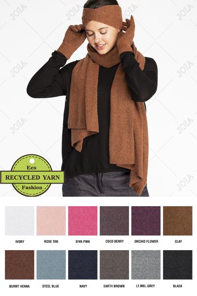 CC HAT SOFT RECYCLED FINE YARN SCARF