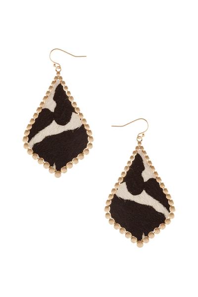 Print Modern Shape Earring