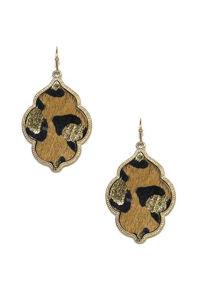 Haircalf Leopard Dangle Earring