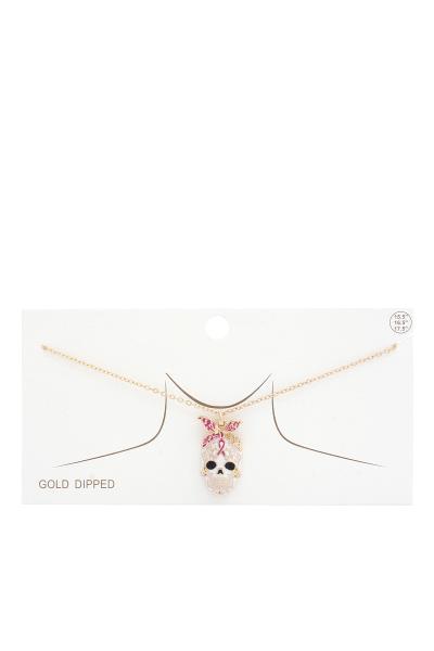 SUGAR SKULL PENDANT NECKLACE
