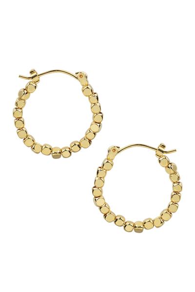 SECRET BOX Metal 14 Karat Gold Dipped Earring