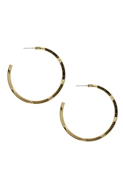 METAL HOOP EARRING