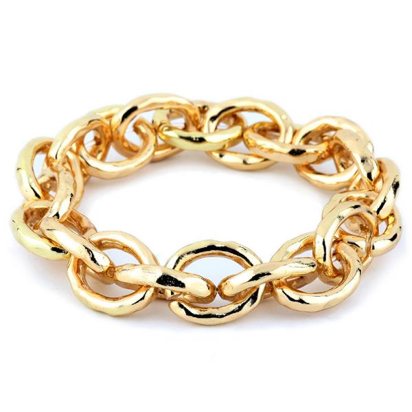 Metal Link Stretch Bracelet