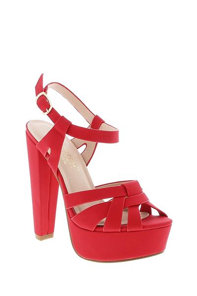 FASHION CHIC HIGH SLIP BUCKLE ANKLE HEEL