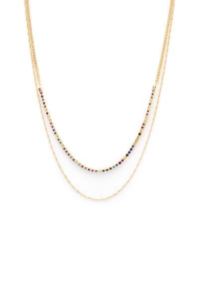 Layered Rhinestone Necklace