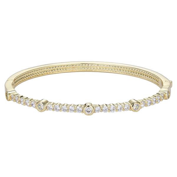 Pave Cubic Zirconia Bangle Bracelet