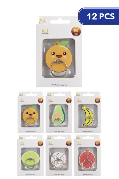 Fruit Phone Grip Ring Accessory (12 Units)