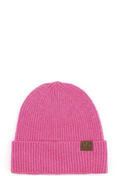 CC SOFT RECYCLED FINE YARN CUFF BEANIES