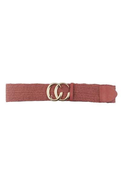 FASHION LETTER BURLAP DESIGN BELT