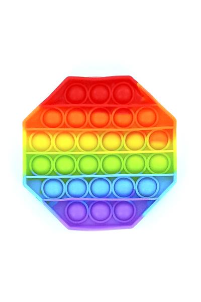 Bubble Octagon Rainbow Stress Reliever Toy