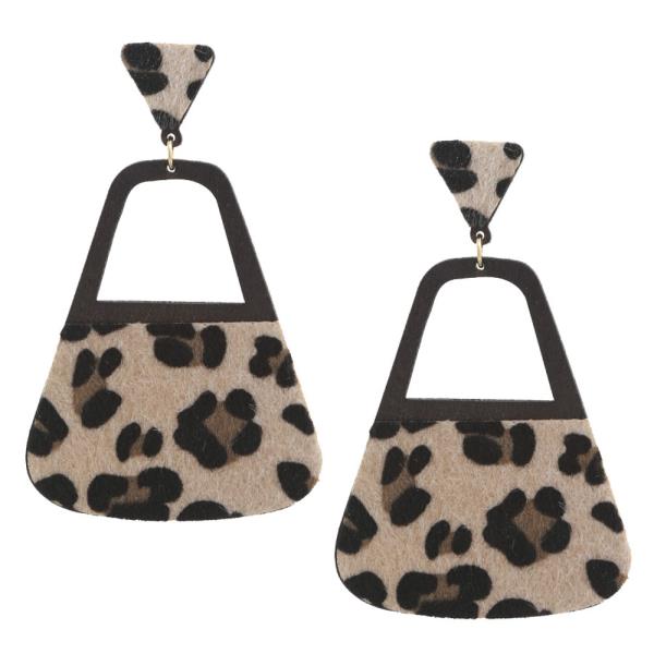 Animal Print Dangle Earring