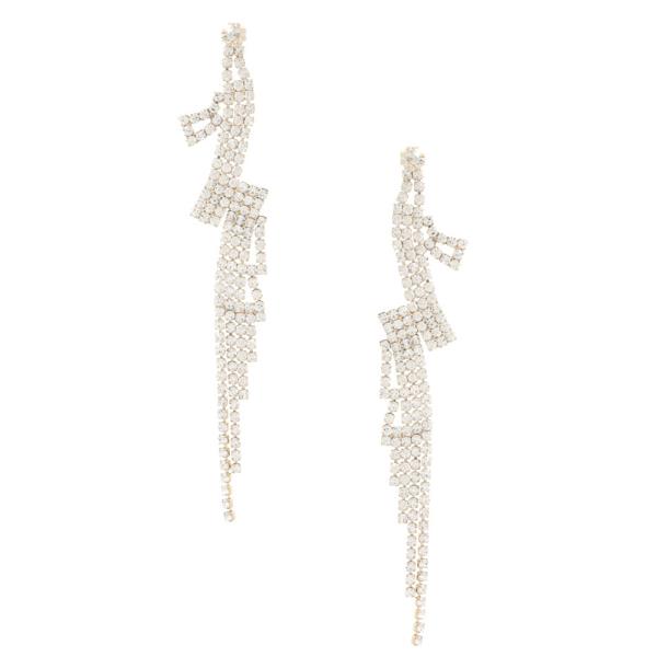 Rhinestone Fancy Long Earring