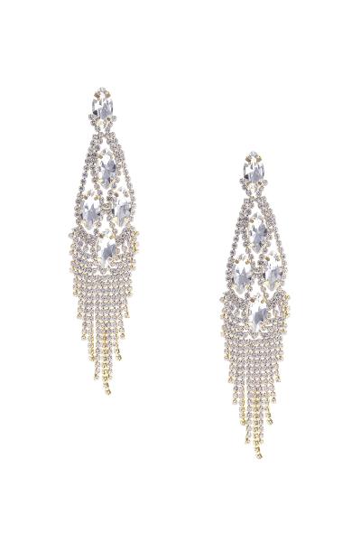 Rhinestone Marquise Stone Fringe Earring
