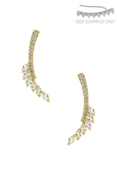 Cubic Zirconia Marquise Ear Crawler