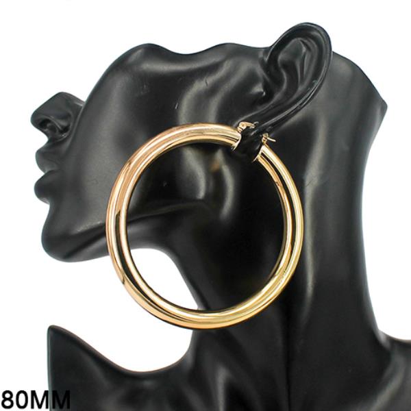 80MM Tube Hoop Earring