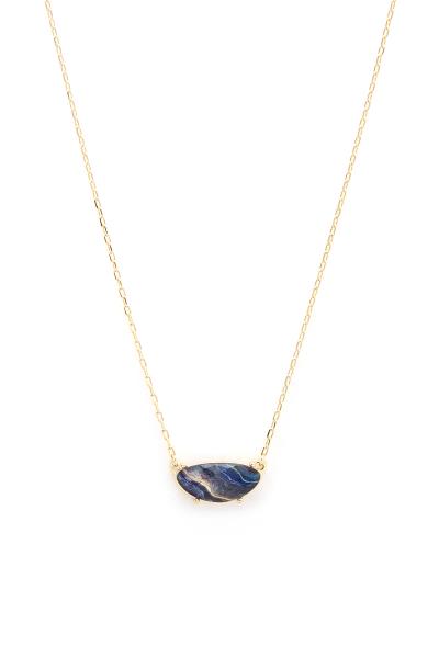 MARBLE STONE PENDANT NECKLACE