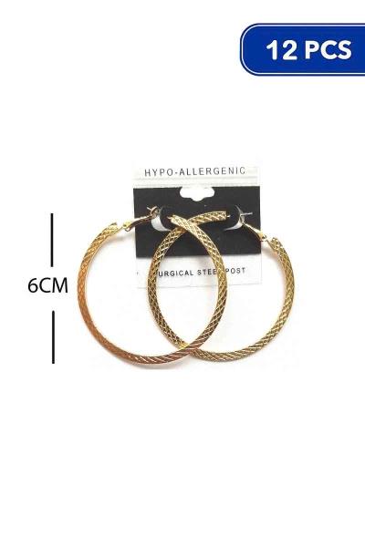 60mm Hoop Earring (12 Units)