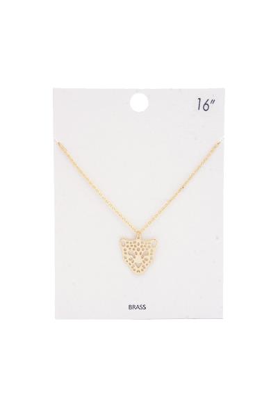 CHEETAH PENDANT NECKLACE