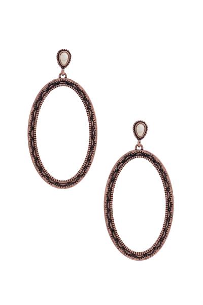 Long Oval Earring