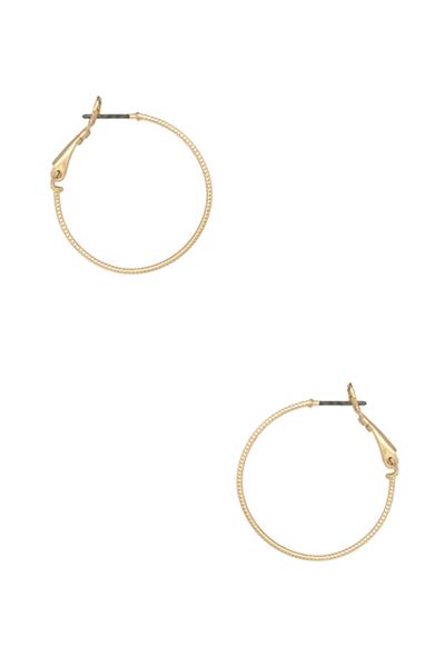 Metal Hoop Earring