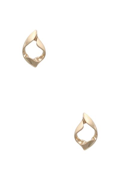 Metal Teardrop Stud Earring