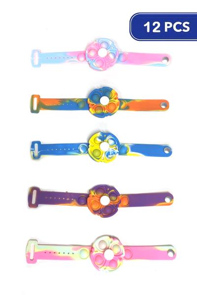 Bubble Stress Reliever Bracelet Spinner (12 Units)