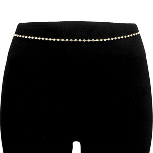 1 LINE RHINESTONE BELT