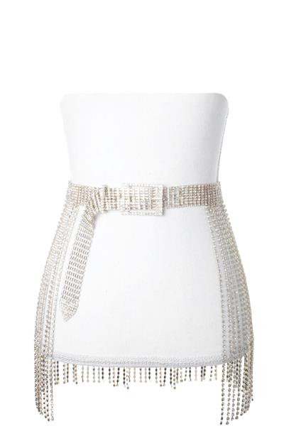 RHINESTONE DANGLE BELT