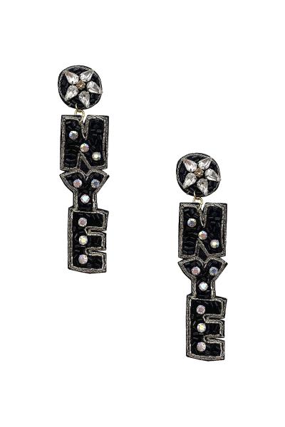 Seed Bead NYE Dangle Earring