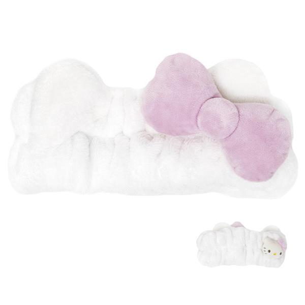 PLUSH SPA KITTY SIGNATURE BOW HEADBAND - PINK