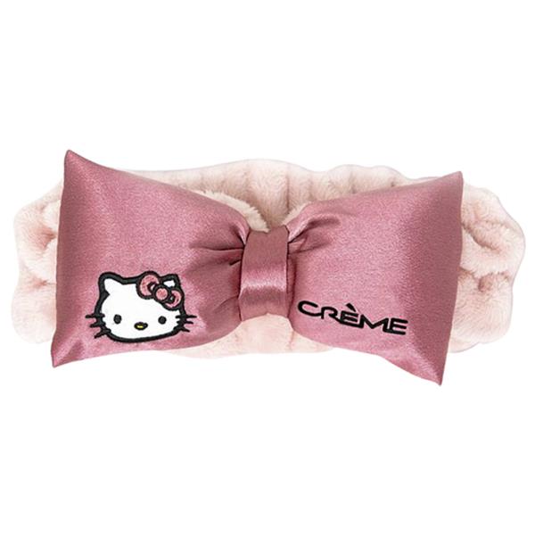KITTY PINK SATIN PLUSH SPA HEADBAND