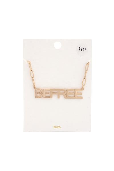 Be Free Oval Link Necklace