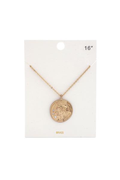 Rustic Medallion Necklace