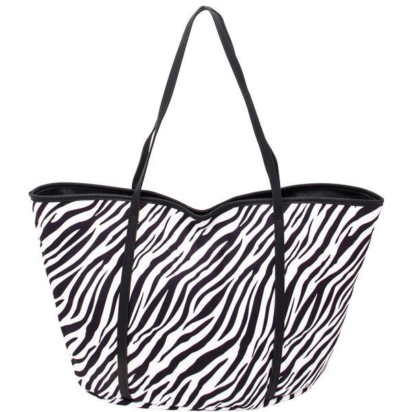 Zebra Print Tote Bag