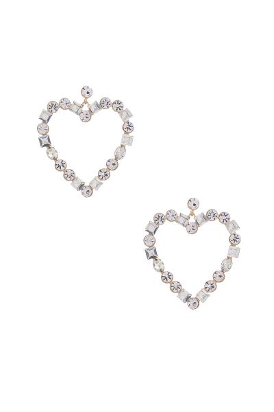 Heart Rhinestone Earring