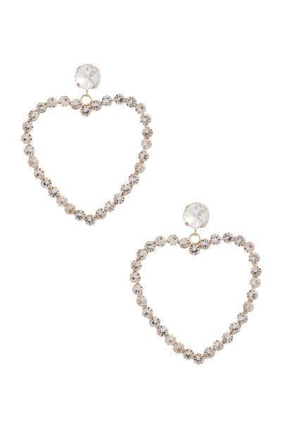 Heart Rhinestone Earring